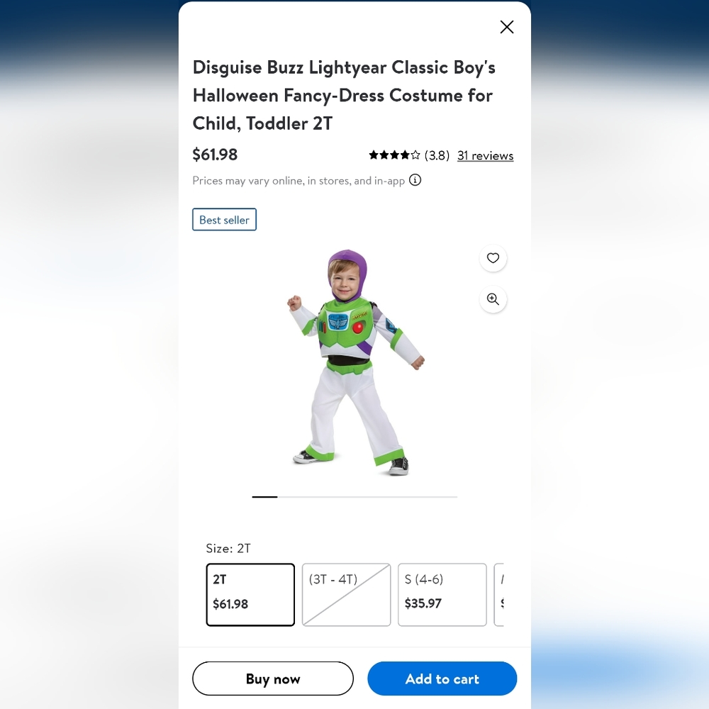 Buzz costume